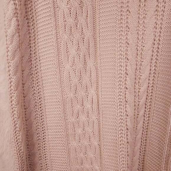 Oliver by Escio Duster Cardigan Vest XL Sleeveless Knit Pockets Hood Blush Pink - Picture 9 of 14